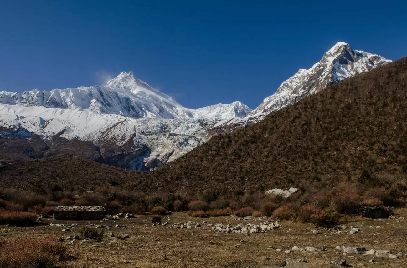 The View of Manaslu from Samdo