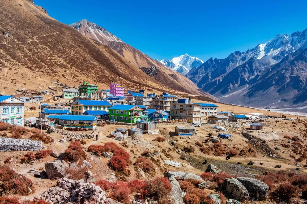 Kyanjin village at Langtang valley, Nepal