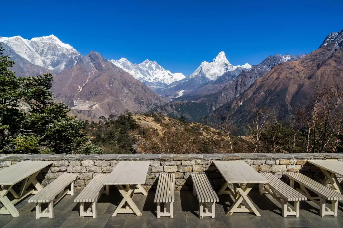 View of Mt. Everest from the Everest View Hotel