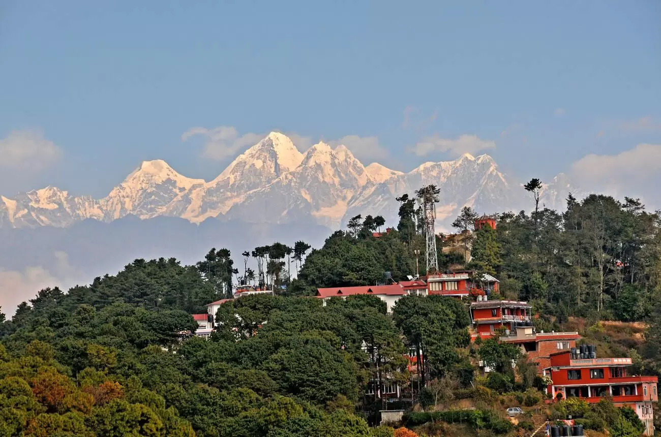 Himalaya range view from Nagarkot, Nepal